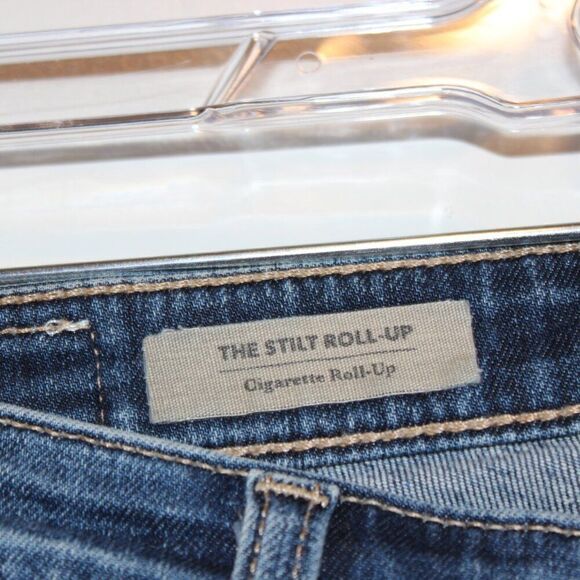 Ag Adriano Goldschmied Cigarette Roll-Up Low Rise Skinny Jeans Women's Size 25 - Picture 11 of 15
